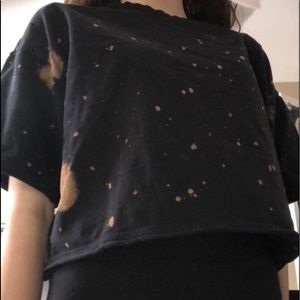 forever 21 // acid wash crop top